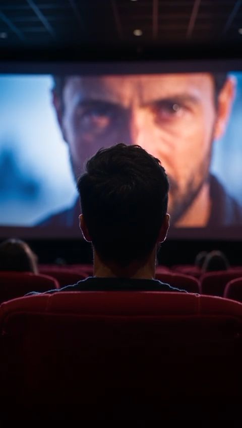 Un espectador se ve a sí mismo en la gran pantalla